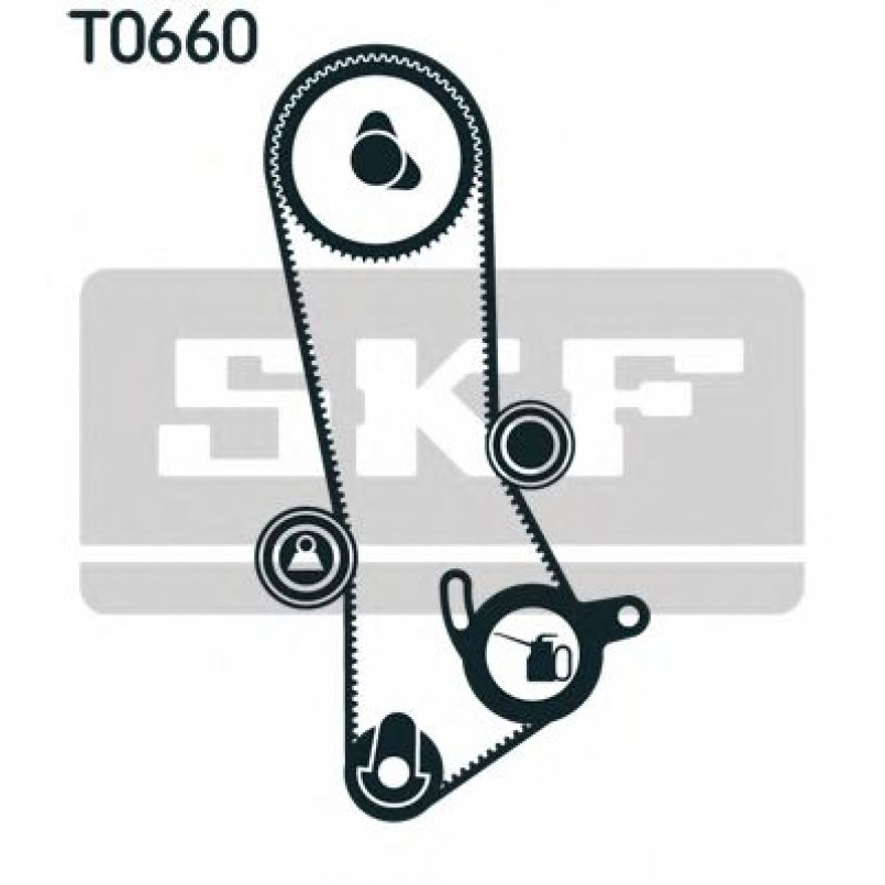 VKMA 91400 SKF Комплект ГРМ (ремінь + ролик)